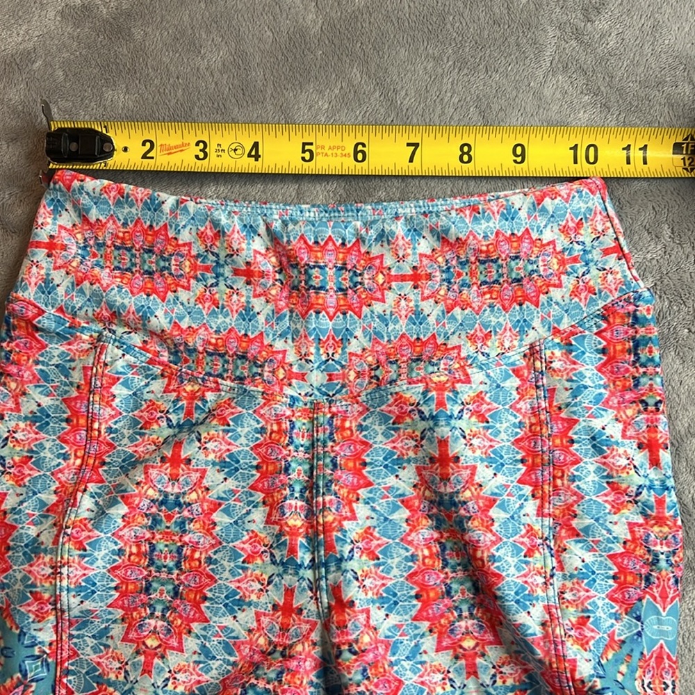 🎯NWOT Wolven Amalfi Flare Blue Pink Size XSP - Picture 12 of 14